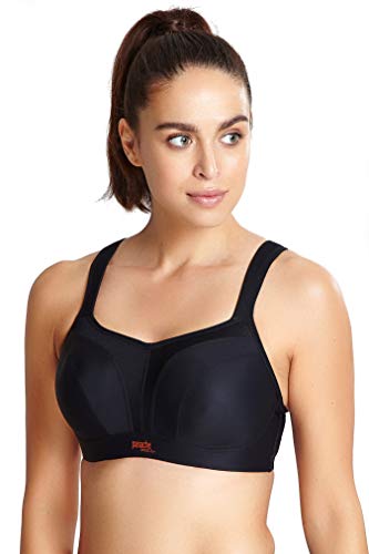 Panache Damen BH mit Bügel Sport-BHS, schwarz, 65K von Panache