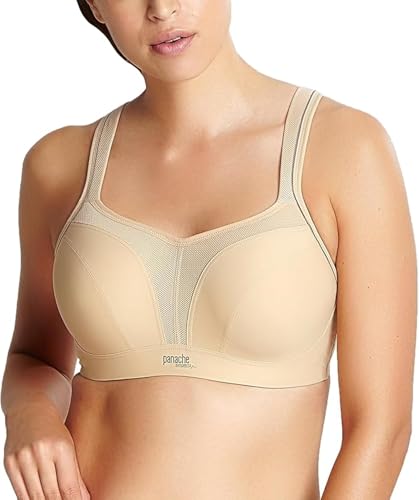 Panache Damen High Impact Underwire Bra Sport-BHS, Undurchsichtige, Latte, 65F von Panache