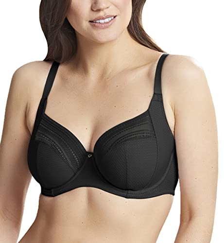 Panache Damen Serene Bügel Vollschalen Balconette-BH, Noir, 75K von Panache