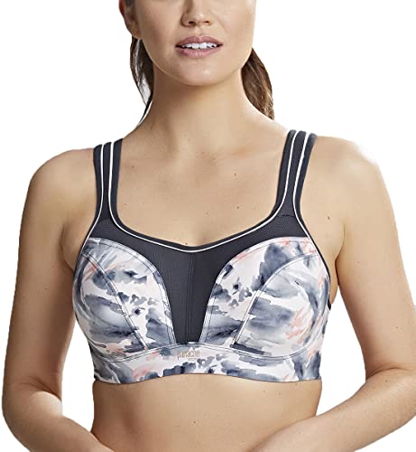 Panache Damen Sport-BH mit Bügel, Abstrakte Tinte., 70C von Panache