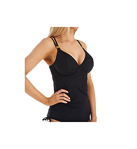 Panache SW1301 Damen-Tankini Anya Riva mit Seitenbügel, Schwarz, 85F von Panache