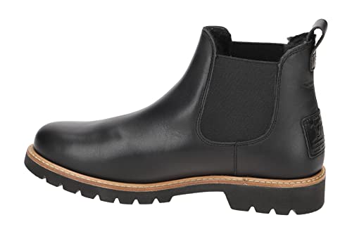 Panama Jack Damen Chelsea Boots Gemma Igloo, Frauen Stiefeletten,Lammfell,Ohne Verschluss,uebergangsschuhe,uebergangsstiefel,Schwarz,37 EU / 4 UK von Panama Jack