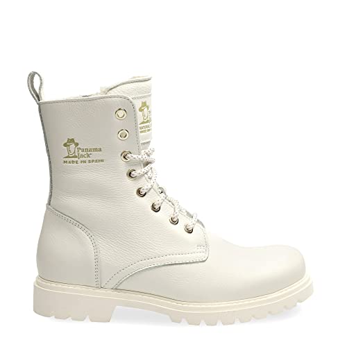 Panama Jack Damen Frisia Igloo Combat Boot, Blanco, 41 EU von Panama Jack