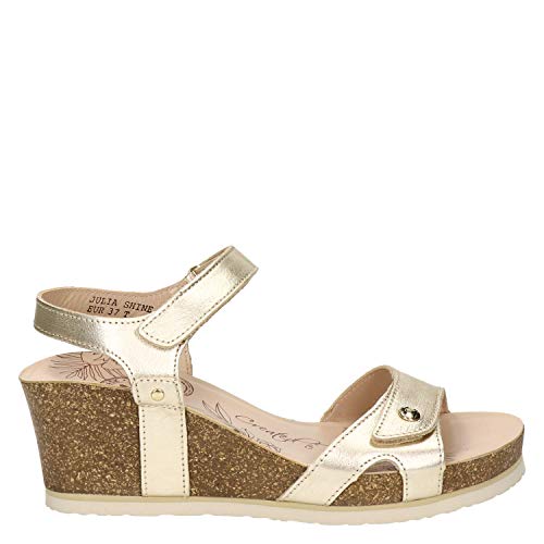 Panama Jack Damen Julia Shine Wedge Sandal, ORO B003, 38 EU von Panama Jack