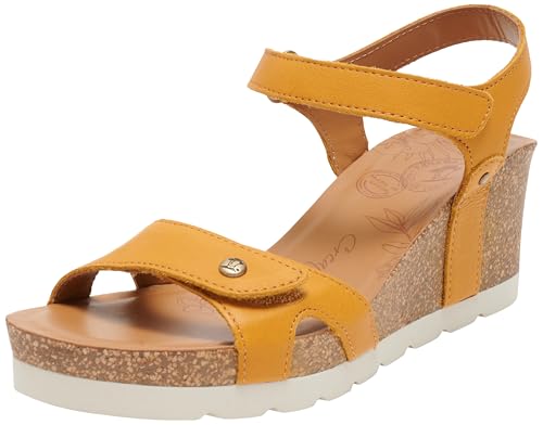 Panama Jack Damen Julia Wedge Sandal, Ocre B67, 40 EU Panama Jack Damen Julia Wedge Sandal, Ocre B67, 40 EU von Panama Jack
