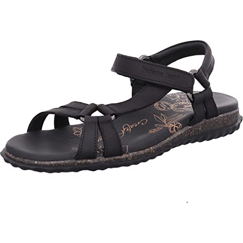 Panama Jack Damen Sandaletten Caribel Basics, Frauen Sandalen,Klettverschluss,schuhe,strandschuhe,stiefel,halbstiefel,boots,Schwarz,42 EU / 9 UK von Panama Jack