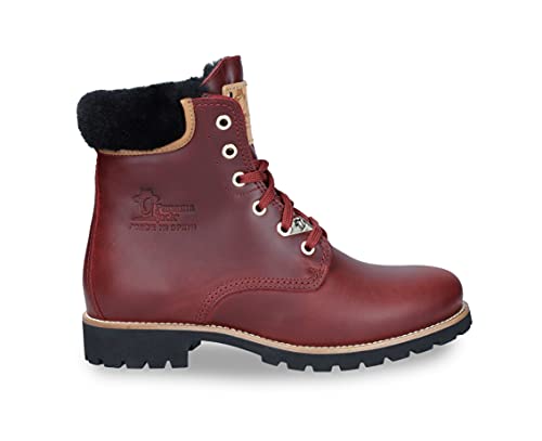 Panama Jack Damen Schnürstiefel Panama 3 Igloo, Frauen Stiefel,Lammfell,Schnürsenkel,Women's,Woman,Ladies,Boots,Bordeaux,42 EU / 9 UK von Panama Jack