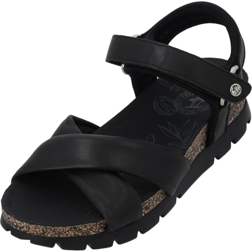 Panama Jack Damen Serena Flat Sandal, Negro B1, 41 EU von Panama Jack