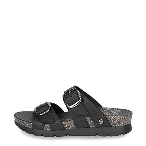 Panama Jack Damen Shirley Flat Sandal, Negro B1, 36 EU von Panama Jack