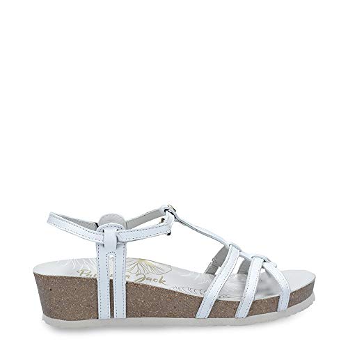 Panama Jack Damensandalen Charo Nacar B1 Napa Blanco/White 41 EU von Panama Jack