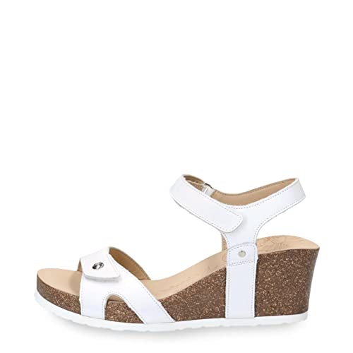 Panama Jack Damen Julia Basics Wedge Sandal, Blanco B17, 41 EU von Panama Jack