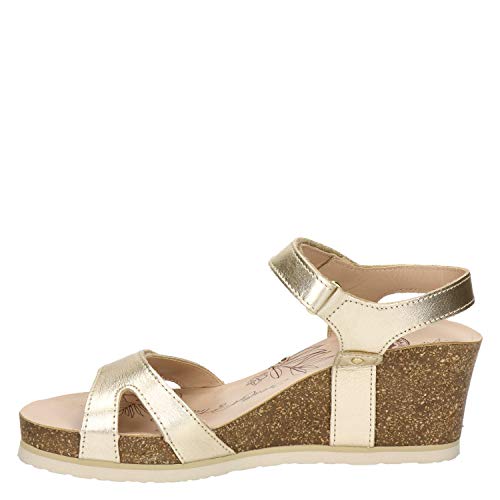 Panama Jack Damen Julia Shine Wedge Sandal, ORO B003, 39 EU von Panama Jack