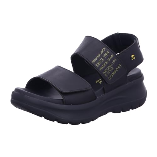 Panama Jack Damen Noah Sandal, Negro B1, 38 EU von Panama Jack