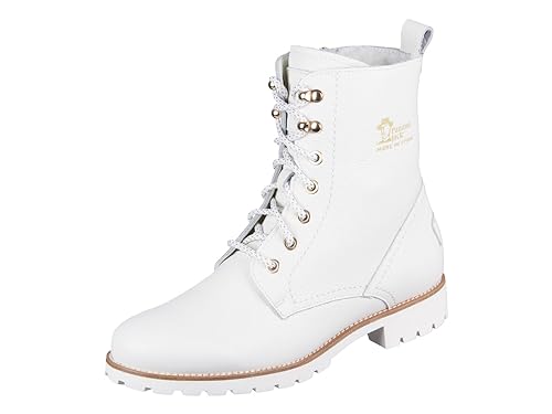 Panama Jack Damen Fara Igloo Trav Combat Boot, Blanco, 39 EU von Panama Jack