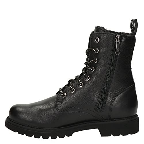 Panama Jack Damen Schnürstiefel Frisia, Frauen Stiefel,Reißverschluss,Ladies,Boots,Winterstiefel,Winterschuhe,Schwarz,37 EU / 4 UK von Panama Jack