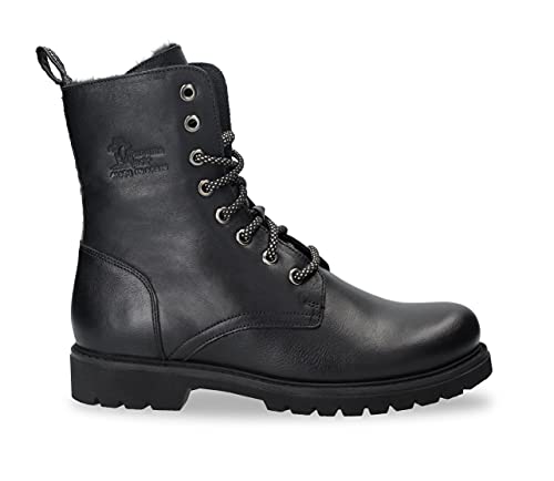 Panama Jack Damen Schnürstiefel Frisia, Frauen Stiefel,Reißverschluss,Women's,Woman,Lady,Ladies,Boots,Winterstiefel,Schwarz,42 EU / 9 UK von Panama Jack