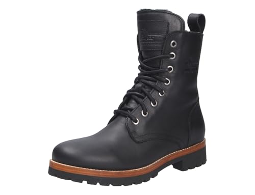 Panama Jack Edle Lammfell Stiefelette, Frisia B6, Color:schwarz, 11-Deutsch:40 von Panama Jack