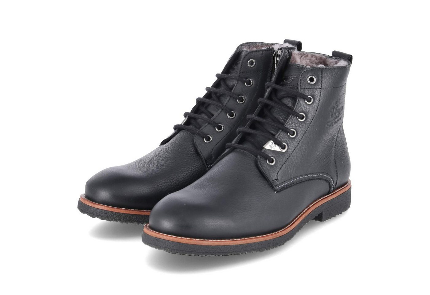 Panama Jack Panama Jack German Igloo C1 Herren Glattleder schwarz Schnürstiefel von Panama Jack