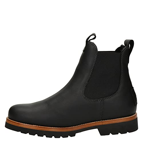 Panama Jack Herren Chelsea Boots Burton Igloo, Männer Stiefeletten,Lammfell,Ohne Verschluss,Schlupfstiefel,flach,Boots,Stiefel,Schwarz,40 EU / 6 UK von Panama Jack