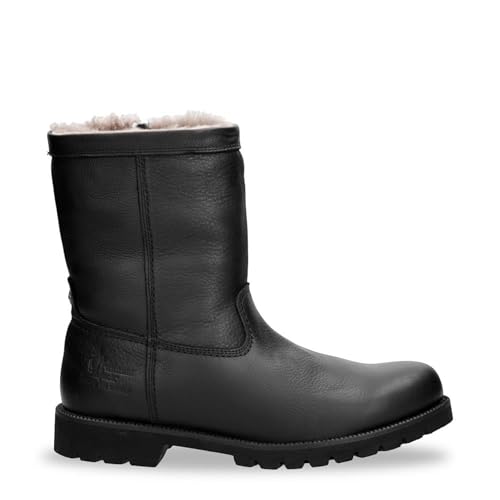 Panama Jack Herren Fedro Igloo C3 Schwarze wasserdichte Bikerstiefel aus Leder von Panama Jack