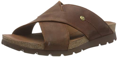 Panama Jack Herren Salman Basics Peeptoe Sandalen, Braun (Cuero C1), 43 EU von Panama Jack