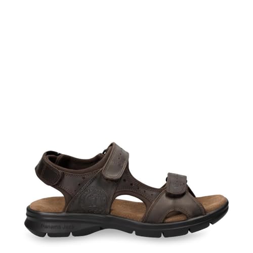 Panama Jack Herren Salton Basics C1 Braun Outdoor Leder Sandalen von Panama Jack