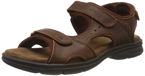 Panama Jack Herren Salton Basics Peeptoe Sandalen, Braun (Cuero C4), 42 EU von Panama Jack