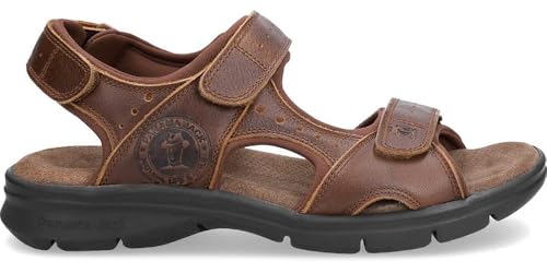 Panama Jack Herren Salton Basics Peeptoe Sandalen, Braun (Cuero C4) von Panama Jack