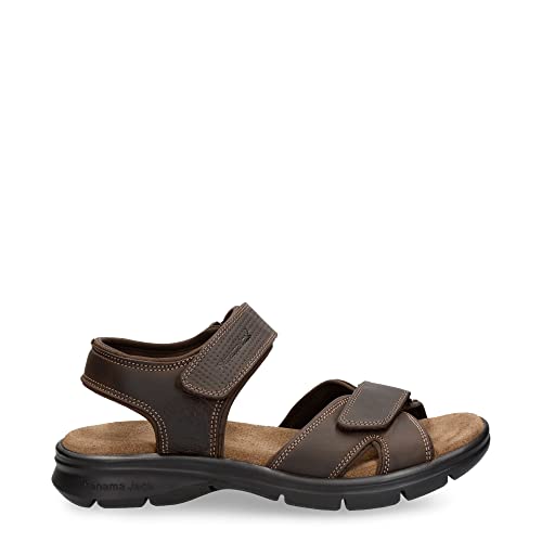 Panama Jack Herren Sanders Basics Peeptoe Sandalen, Braun (Marron C1) von Panama Jack