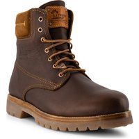 Panama Jack Herren Schnürstiefeletten braun Glattleder von Panama Jack