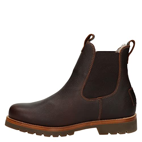 Panama Jack Herren Chelsea Boots Burton Igloo, Männer Stiefeletten,Lammfell,Ohne Verschluss,Kurzstiefel,Kastanienbraun,41 EU / 7 UK von Panama Jack