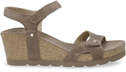 Panama Jack Julia B73 Velour - Damen Schuhe Sandaletten - Stone, Größe:37 EU von Panama Jack