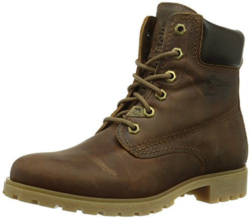 Panama Jack Panama 03 Damen Kalt gefüttert Biker Boots Kurzschaft Stiefel & Stiefeletten, Braun (Bark), 41 EU von Panama Jack