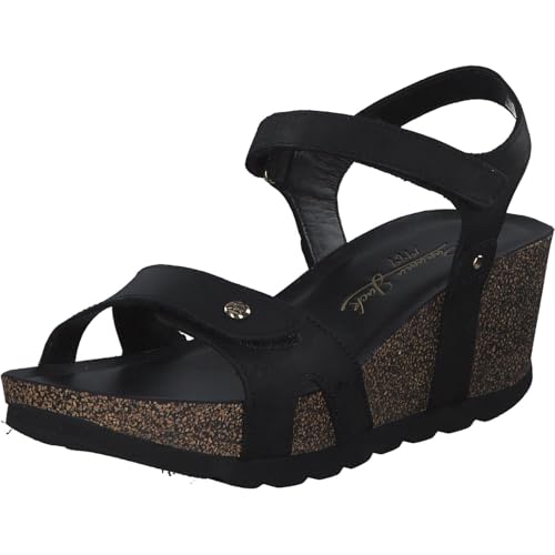 Panama Jack Damen Ruth Wedge Sandal, Negro B1, 39 EU von Panama Jack