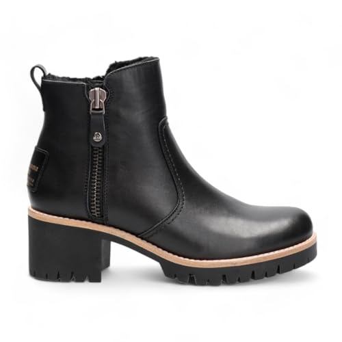 Panama Jack Schwarze Trav B2 Leder-Stiefeletten für Damen von Panama Jack
