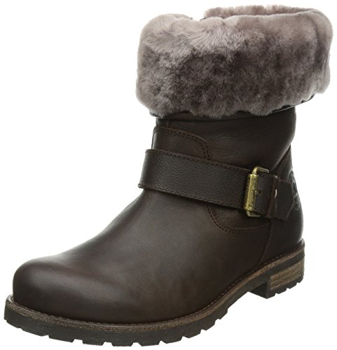 Panama Jack Singapur Igloo Damen Warm gefüttert Biker Boots Halbschaft Stiefel & Stiefeletten, Braun (Brown B2), 37 EU (4 Damen UK) von Panama Jack