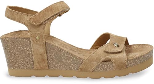 Panama Jack Julia B74 Velour - Damen Schuhe Sandaletten - Bark, Größe:37 EU von Panama Jack