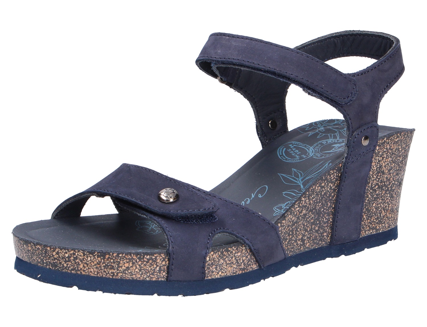 female Keilsandalen blau Julia Basics B10 Nobuck 40 von Panama Jack