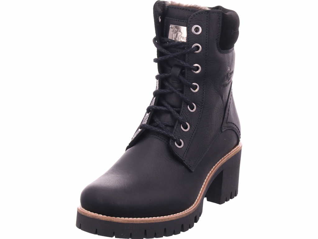 female Schnür-Stiefeletten schwarz Negro 39 von Panama Jack