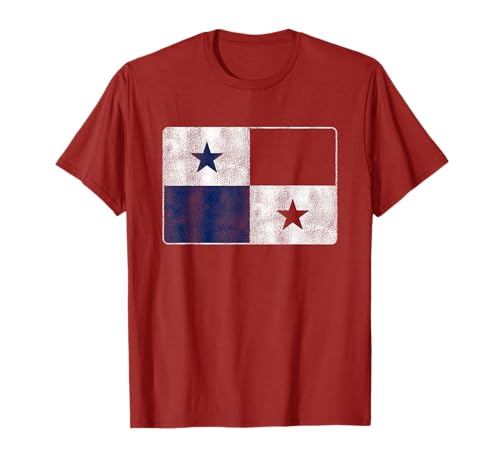 Panamaische Flagge von Panama, Retro, Souvenir, Herren, Damen, Kinder T-Shirt Panamaische Flagge von Panama, Retro, Souvenir, Herren, Damen, Kinder T-Shirt von Panamanian Pride by Fernanda