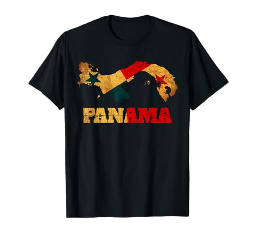panama tshirt, panamaische kleidung, panama shirts für damen T-Shirt von Panamanian flag map tshirt, panama for kids