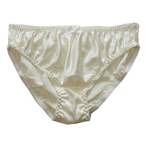 Panasilk Damen Slip aus reiner Maulbeerseide, weich, Größe S, M, L, XL, weiß, 38 von Panasilk