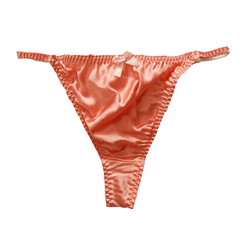 Panasilk Damen-Stringtanga, Seide, Größe S, M, L, XL, 2XL Gr. 42, rose von Panasilk