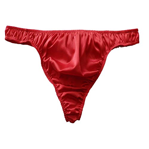 Panasilk Herren Seide G-Strings Tangas Seidenhöschen Größe S M L XL 2XL, rot, XL von Panasilk