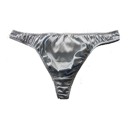 Panasilk Herren Seide G-Strings Tangas Seidenhöschen Größe S M L XL 2XL, hellblau, L von Panasilk