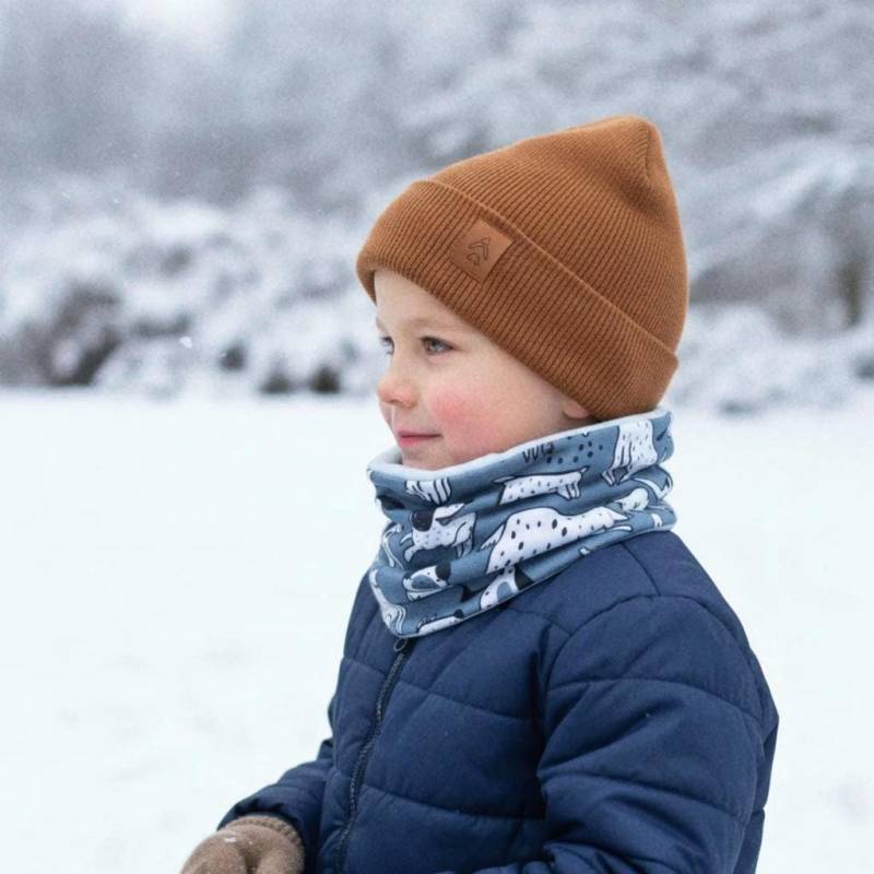 Winter Loop Schal Kinder Mit Fleece, Warmer Schlauchschal Herbst & Winter, Handmade Für Kind, Halssocke Baby, Junge Winteraccessoire von PanchoHandmade