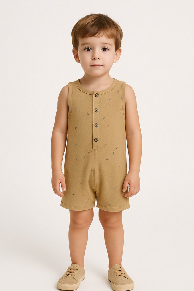 Panco Strampler Bedruckter Handtuch-Overall für Babys von Panco