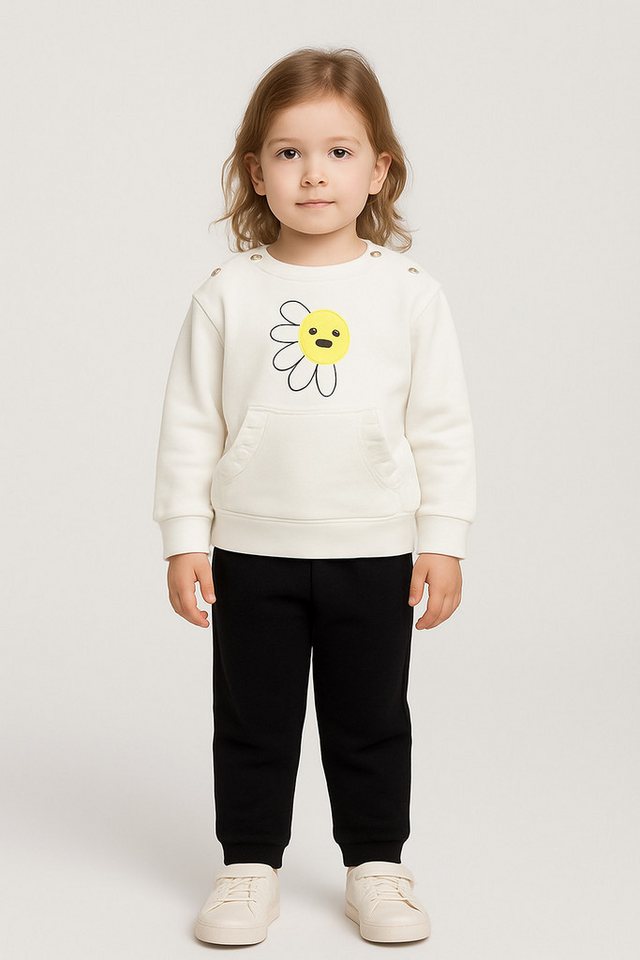 Panco Sweater Sweatshirt mit Aufdruck und Details für Babys von Panco