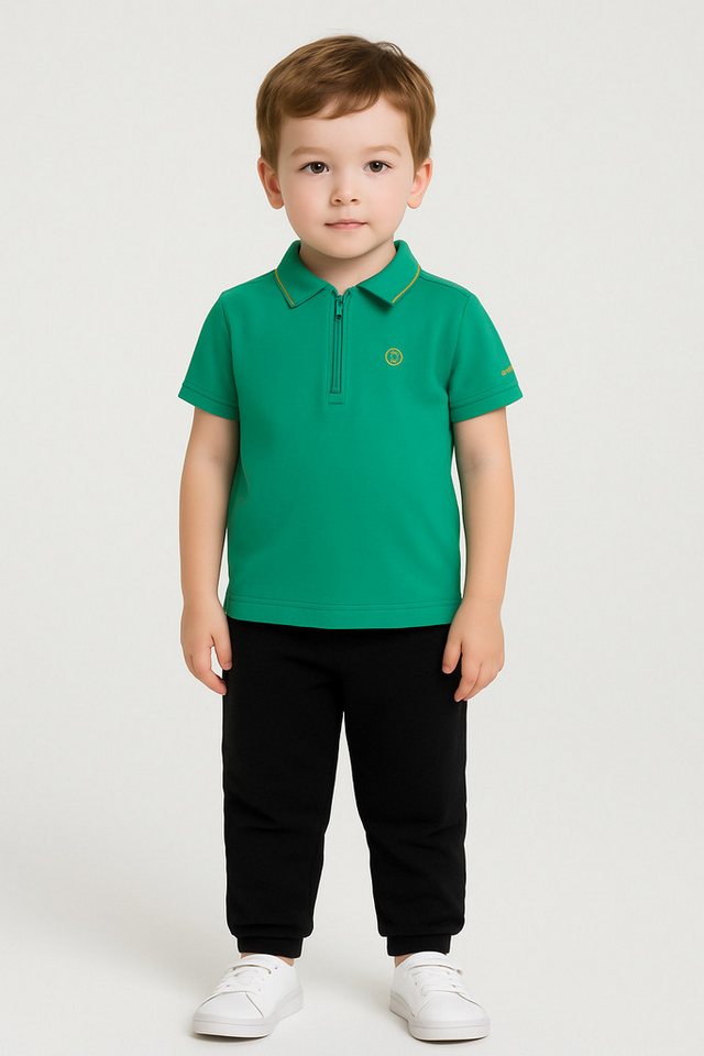 Panco T-Shirt Strick-Piqué-T-Shirt mit Kragen für Babys von Panco