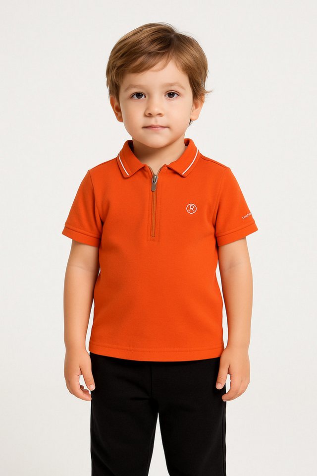 Panco T-Shirt Strick-Piqué-T-Shirt mit Kragen für Babys von Panco